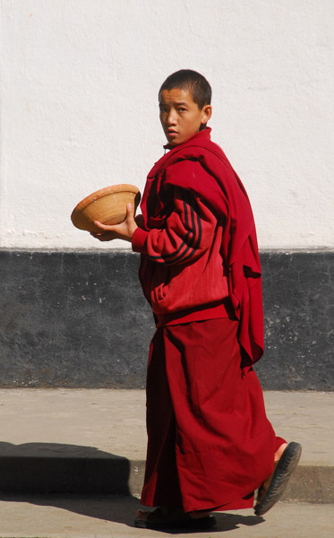 Tibetan Monk, Ka-Nying Sheldrup Ling Gompa, Bodhnath