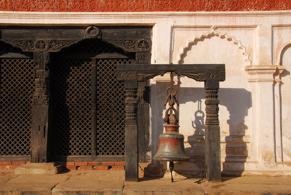 Bell in front of the 55 Window Palace, Durbar Square, Bhaktapur