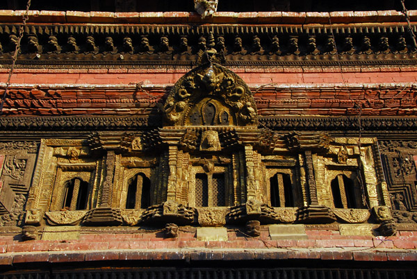 Upper level windows, Bhairabnath Temple, Taumadhi Tole, Bhaktapur
