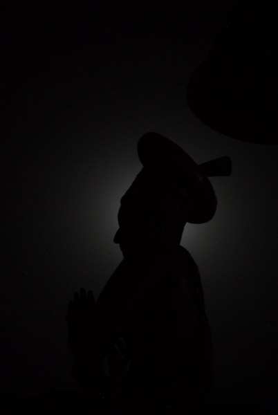 Moon silhouette of King Bhupatindra Malla's column, Bhaktapur