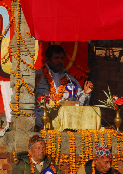 The guru preaching, Bhaktapur