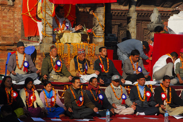 Religous gathering, Durbar Square, Bhaktapur