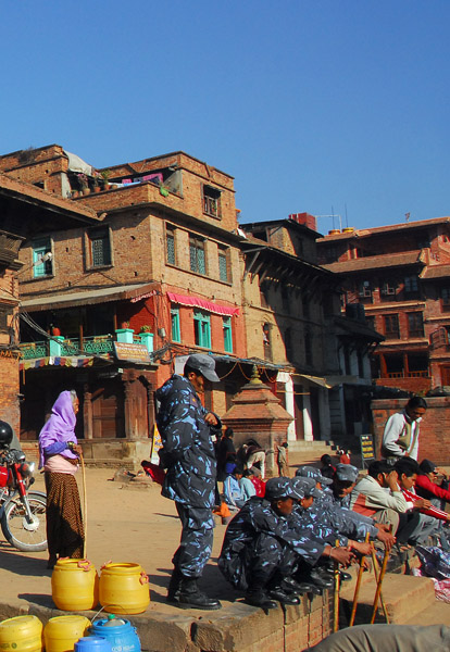 Nepali police, Taumadhi Tole, Bhaktapur