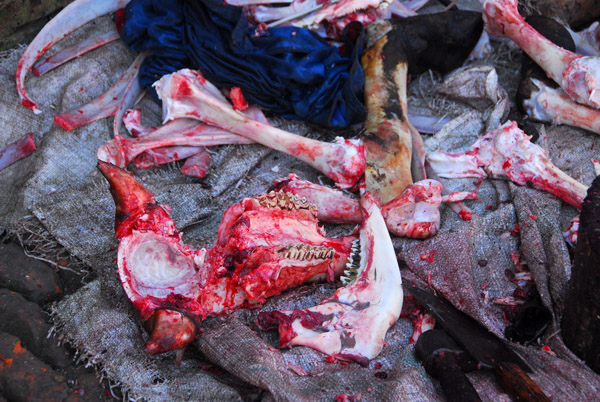 Remains of a butchered animal, Bhaktapur