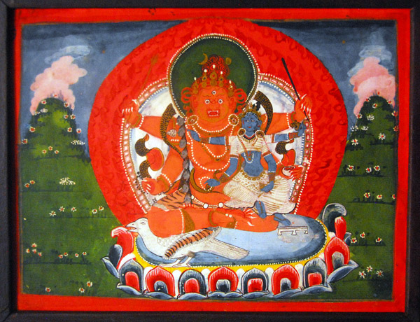 Different forms of Bhairava accompanied by his shakti, 19th Century