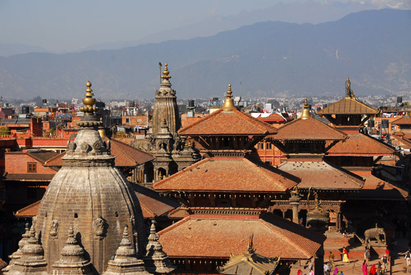 Temple rooftops, Durbar Square, Patan