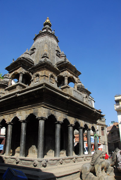 Shikhara-style stone temple, Mangal Bazar, SE of Durbar Square, Patan