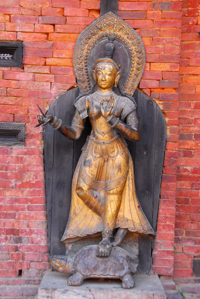 River goddess Ganga, Mul Chowk, Royal Palace, Patan