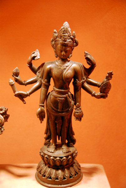 Vishnu and Lakshmi composite image, 14-15th C. Nepal