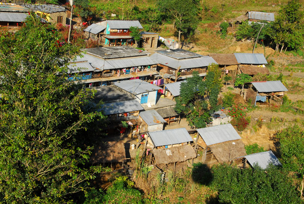 Small hillside village below the Manakamana cable car