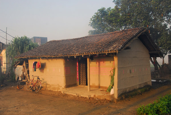 A traditional mud-sided house, Chitrasali, Central Terai