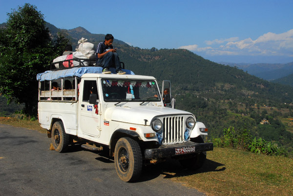 From the Prithvi Highway, you can catch a jeep like this for the 7km climb to Bandipur