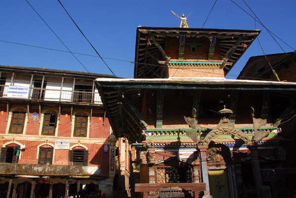 Bindebasini Mandir (temple) in the main square, Bandipur