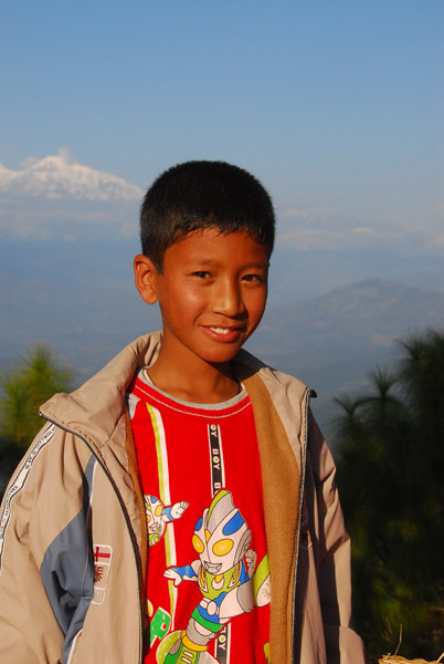 Portrait, Nepali boy, Bandipur
