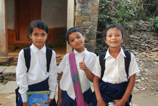 Students from Notre Dame School, Bandipur