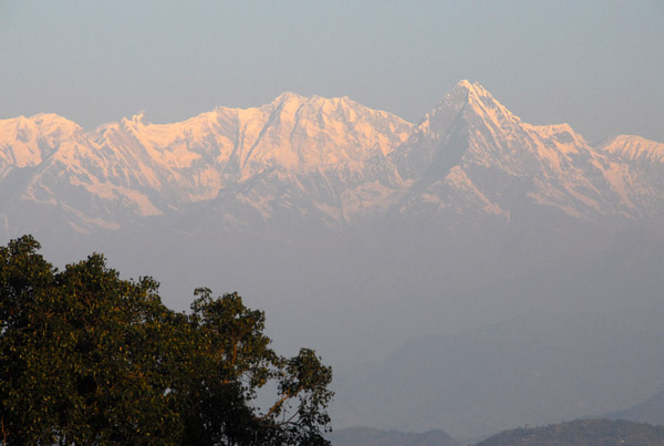 The Annapurna Range and Machhapuchhare (near Pokhara) seen from Bandipur