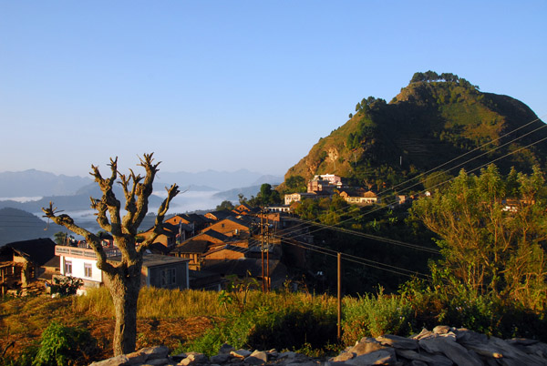 Bandipur and Gurungche Hill seen from the school near my guesthouse