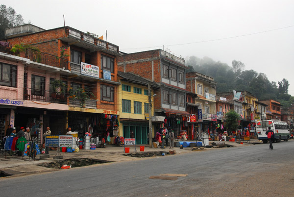 Prithvi Highway passing through Dumre, Nepal