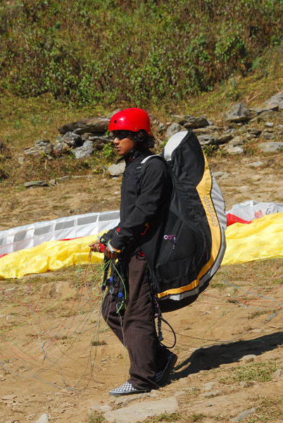 The first solo flyer off the mountain