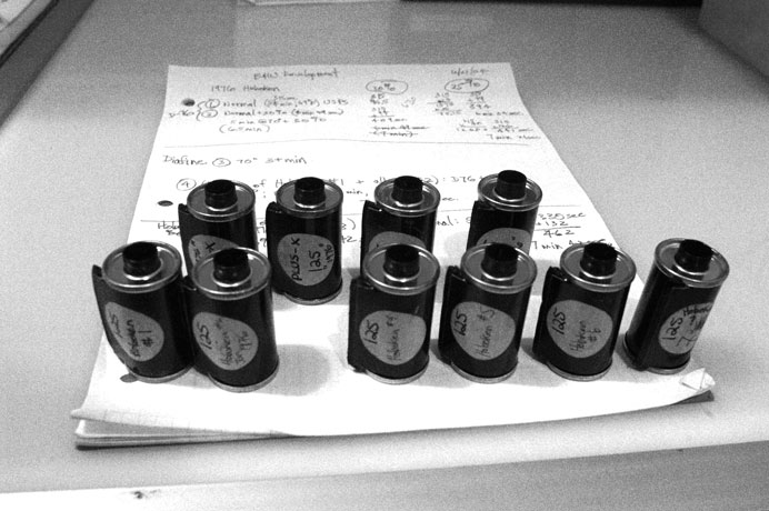 At work in Kris Fredericks darkroom