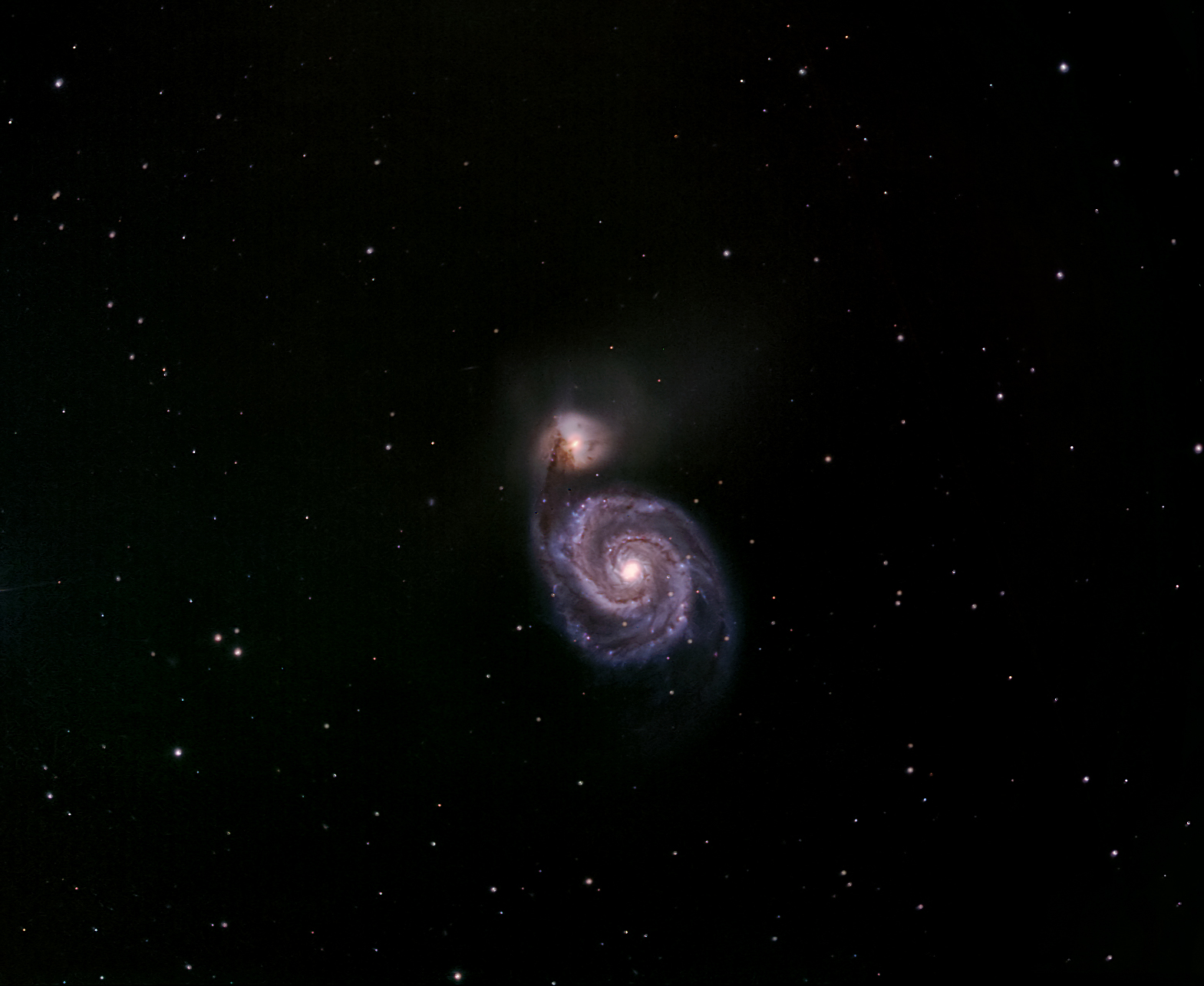 M 51, la Galaxie des Chiens de Chasse
