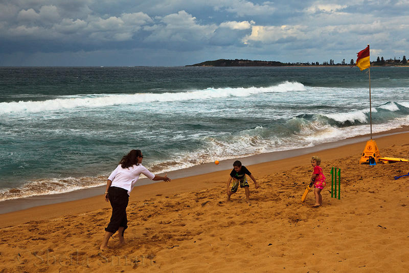 Beach cricket