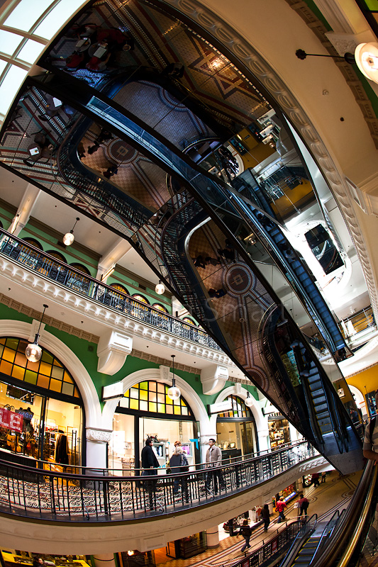 Escalator in Queen Victoria Building, Sydney