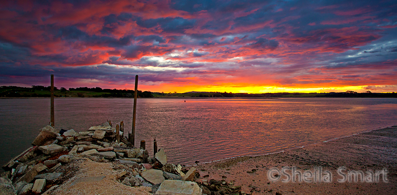 Clarks Beach sunset