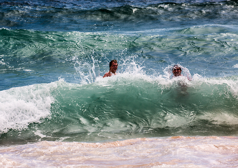 Fun in surf at Palm Beach