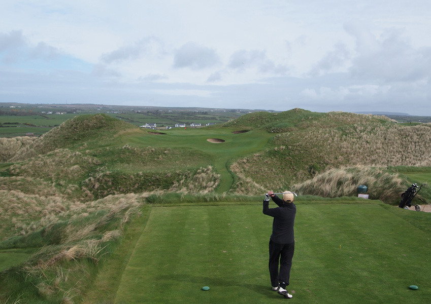 Tee shot on #8