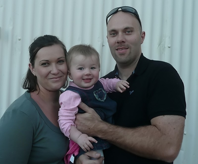 Ardelle   Baby Isabella (my cousins)  and Husband  Stu