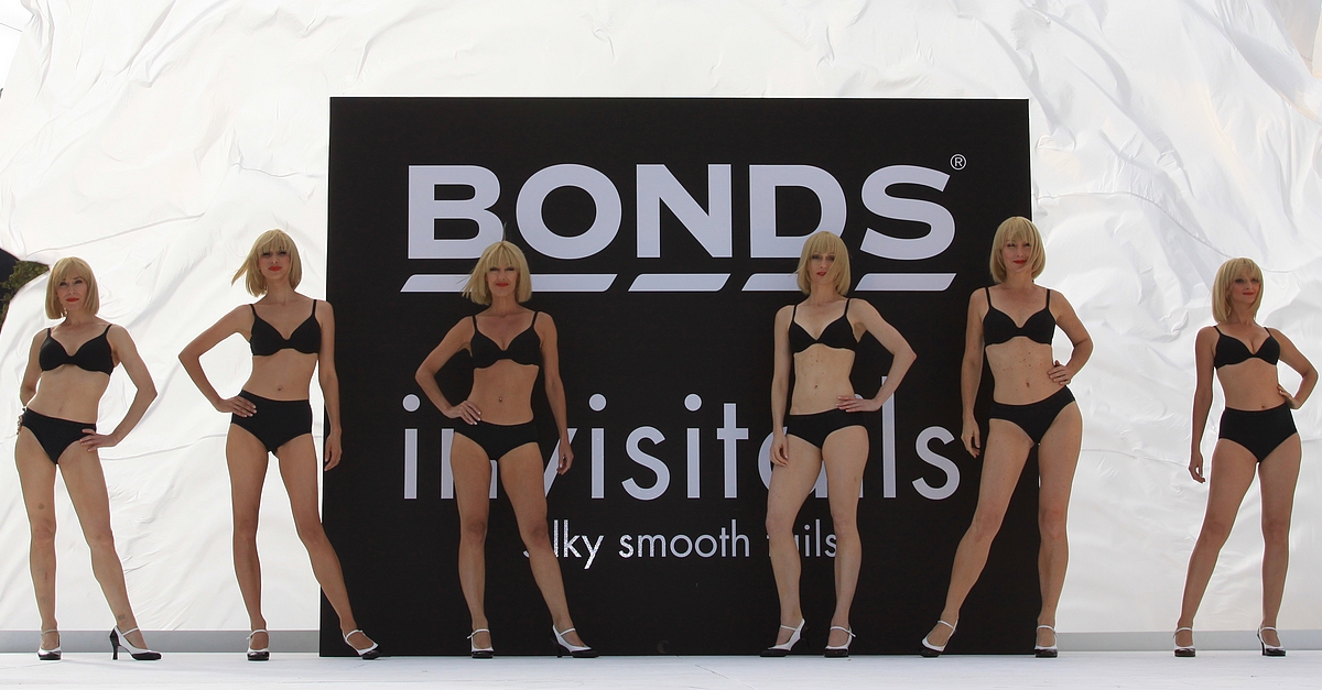 Bonds underwear fashion show, Federation Square, Melbourne