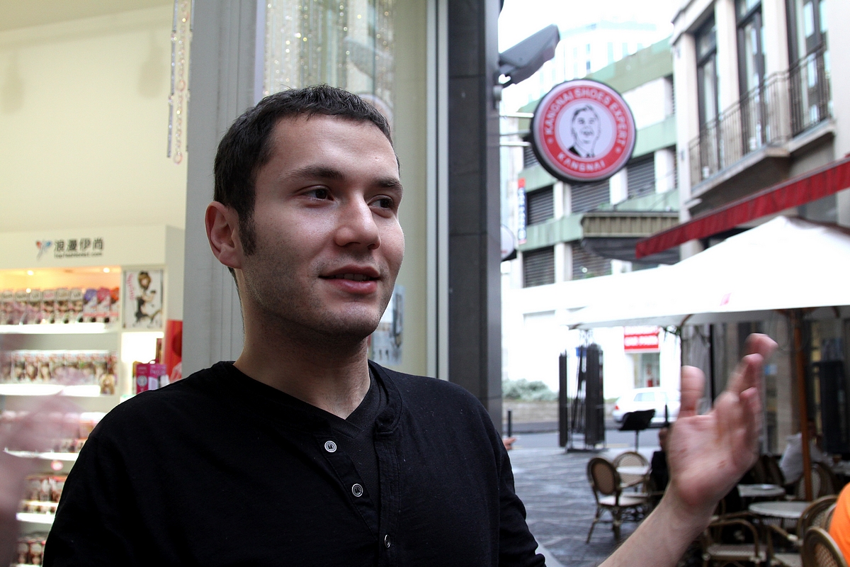 Handsome Turkish dude @ afternoon tea stop.