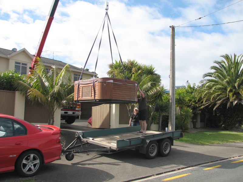 Slowly onto the trailer