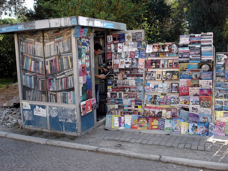 A bookstore in Tirana