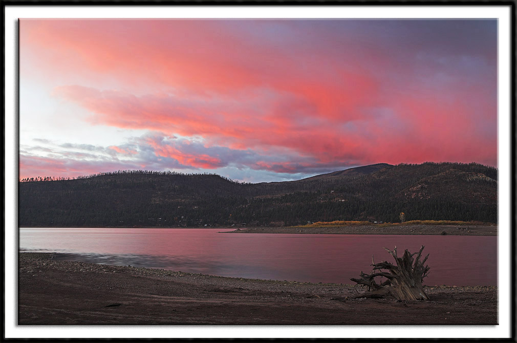 Halloween Sunset at the Vallecito Reservoir