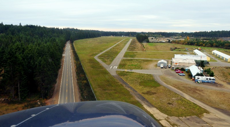 final adjustment to runway 18 - Port Orchard