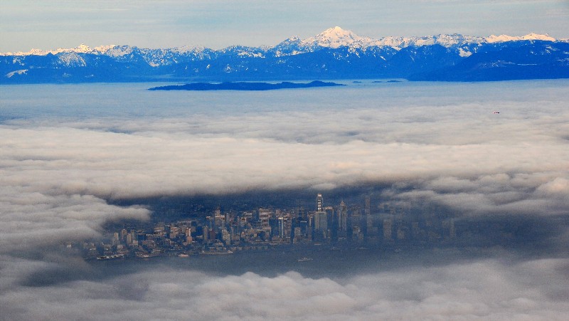 Seattle under overcast
