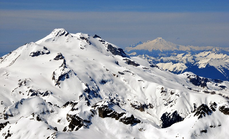 Glacier Peak and Mt Baker in distant