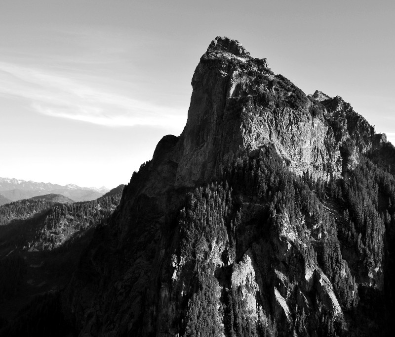 Vertical Face of Mt Baring