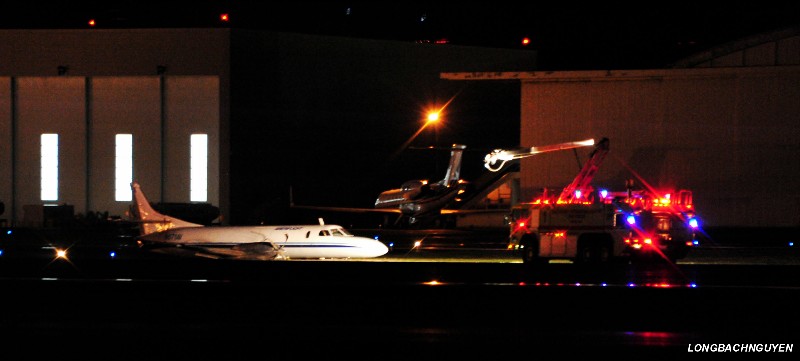gear up landing at Boeing Field