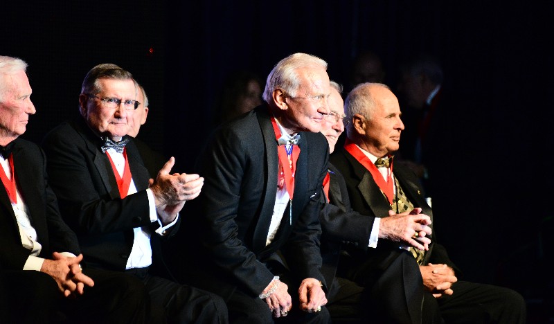 Gene Cernan, Dick Gordon, Buzz Aldrin, Jim Lovell, Bill Anders,, Museum of Flight Seattle  