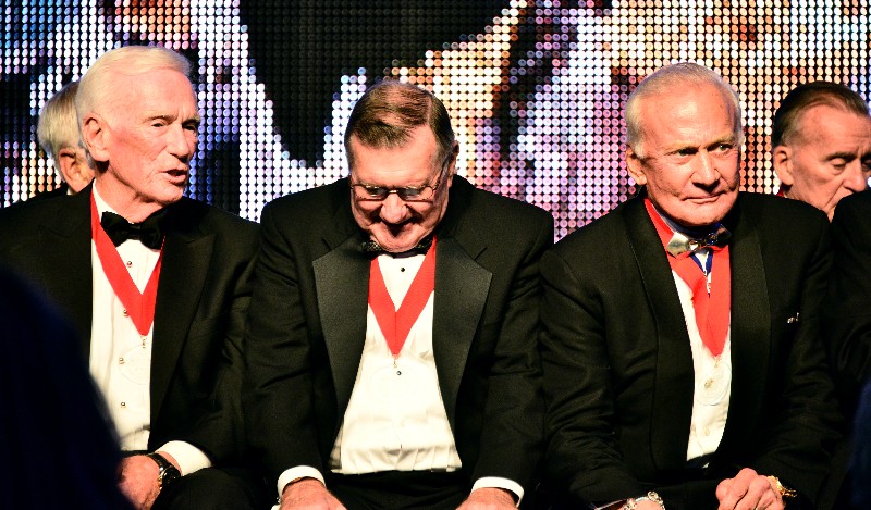 Gene Cernan, Dick Gordon, Buzz Aldrin, Museum of Flight Seattle  