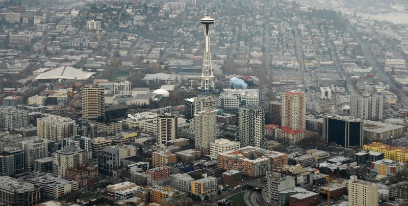 Space Needle and downtown