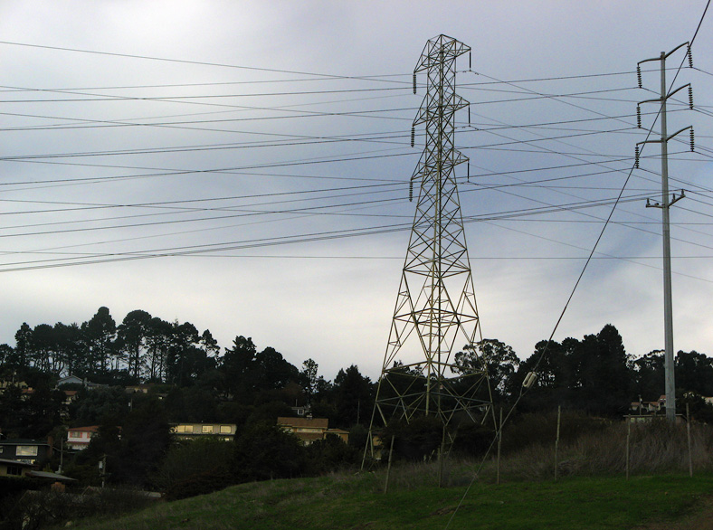 Basic shot of the ugly power towers there