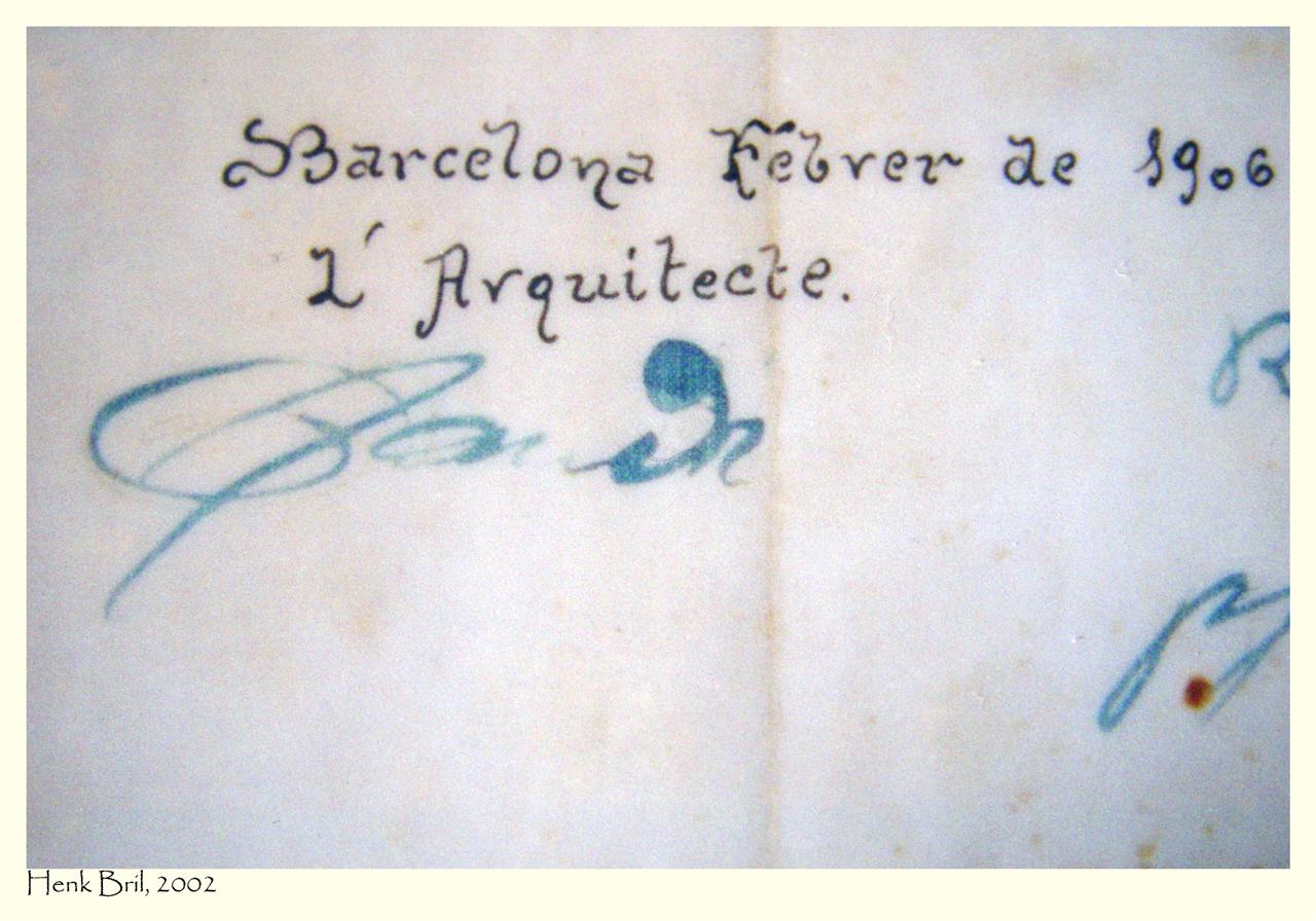 Gaudis Autograph