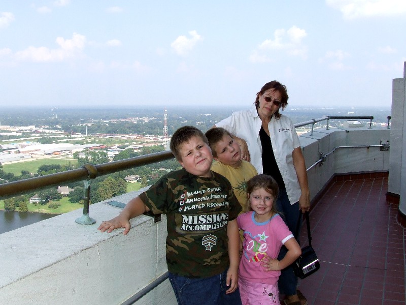  Atop of the Louisiana state capitol