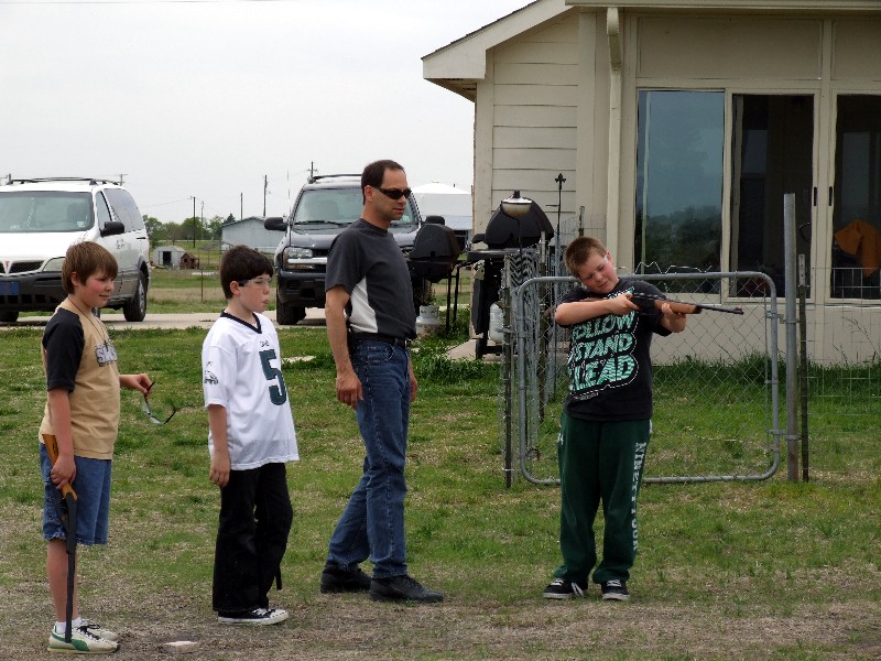 The boys shooting