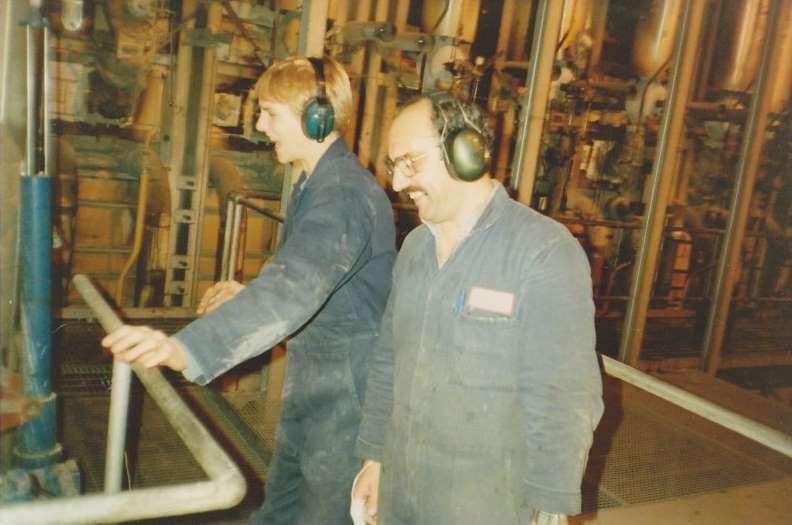 Steve the apprentice with Paddy Finnegan