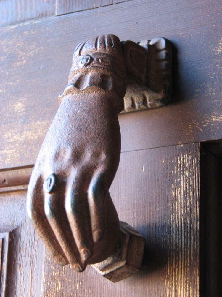 Spanish 18th century door knocker Owens residence Old Town Pocatello IMG_1598.JPG